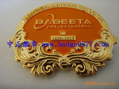 【供应滴塑徽章/纯银徽章/景泰蓝徽章/镶钻徽章】价格,厂家,图片,金属工艺品,平阳县中正徽章厂-